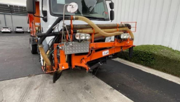  Asphalt truck in orange color